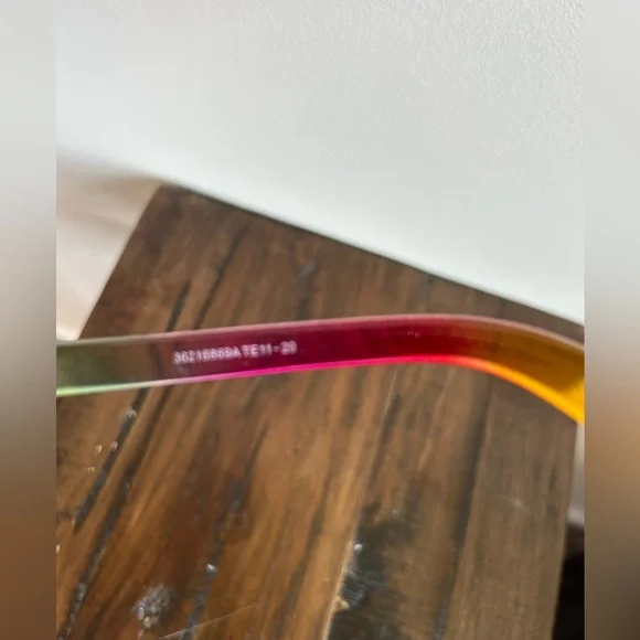 Rainbow Sunglasses Pink Red Yellow Green Sunnies - Picture 2 of 9